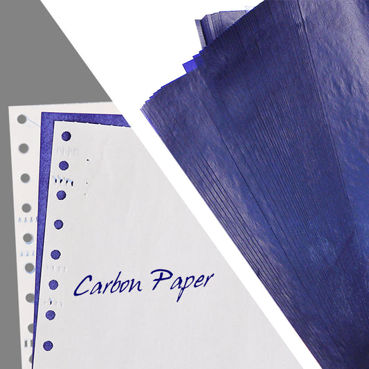 Pack of 100 A4 Blue Carbon Paper Sheets