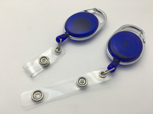 Blue Key Reel ID Card Badge Holder
