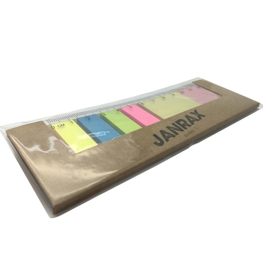 Janrax Sticky Notes Set with Rule