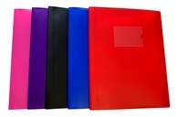 A4 Purple Flexible Cover 10 Pocket Display Book
