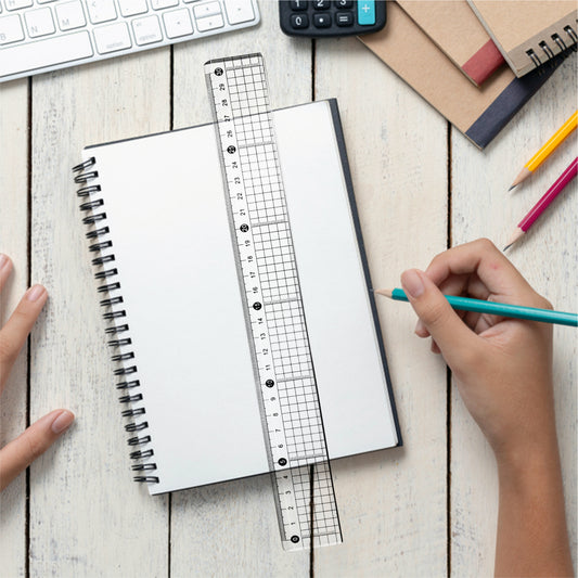 30cm Acrylic Cutting Ruler with Steel Edge