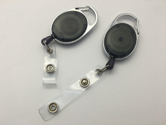 Black Key Reel ID Card Badge Holder