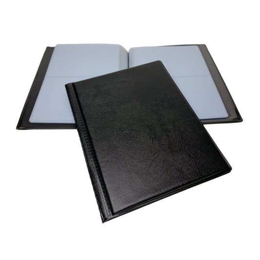 40 Pocket Black Name Business Card Holder by Janrax