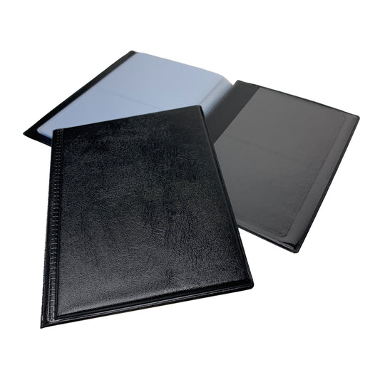 40 Pocket Black Name Business Card Holder by Janrax