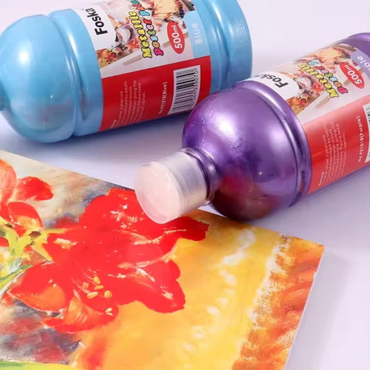 500ml Green Metallic Poster Paint