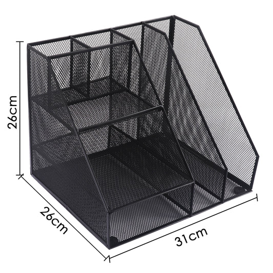 Multiple Compartment Office Mesh Desk Organiser