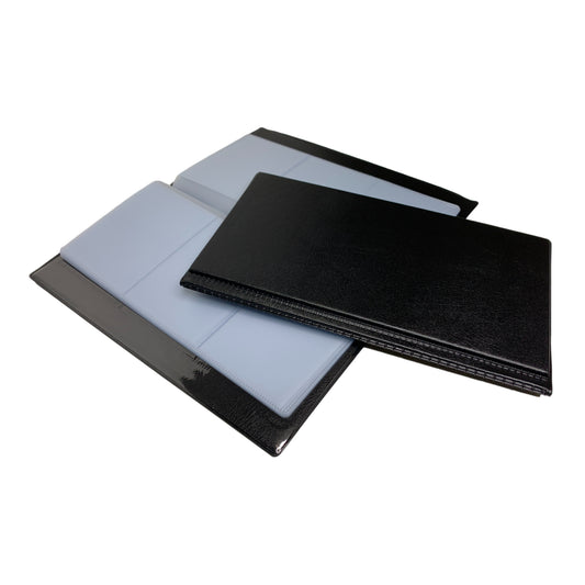 60 Pocket Black Name Business Card Holder by Janrax