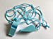 Pack of 15 Light Blue Plastic Whistles with Lanyard Neck Cord