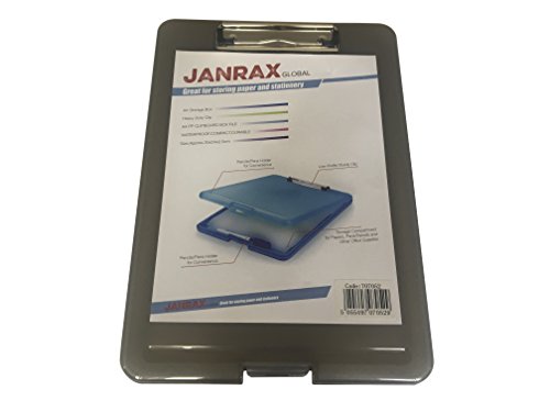 A4 Black Clipboard Box File - Storage Filing Case