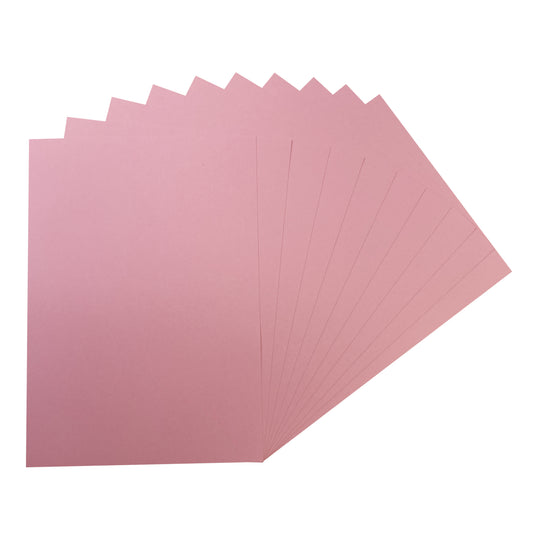 Pack of 50 A5 Pink Coloured Card 160gsm Sheets