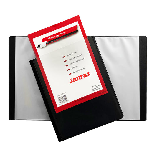 A5 Presentation Display Book 20 Pockets (40 Views) by Janrax