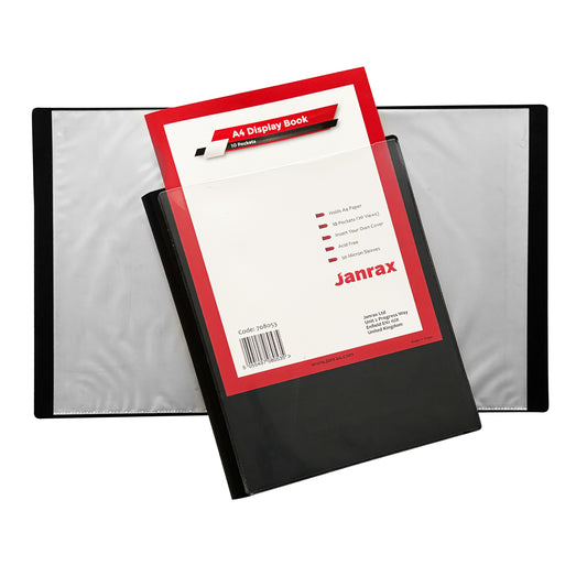 Janrax A4 Presentation Display Book 10 Pockets (20 Views)