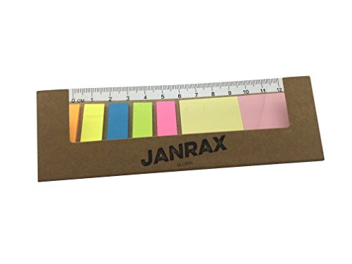 Janrax Sticky Notes Set with Rule