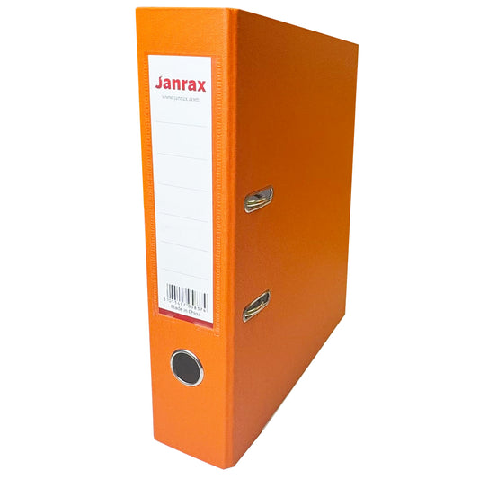 A4 Orange Paperbacked Lever Arch File by Janrax