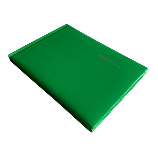 Green Autograph Book by Janrax - Signature End of Term School Leavers
