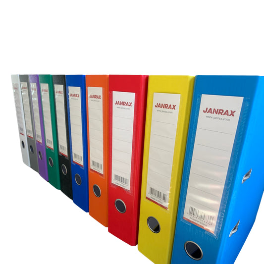 A4 Yellow Paperbacked Lever Arch File by Janrax