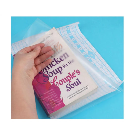Clear Self Adhesive Book Cover 45cm x 10m - Transparent Film