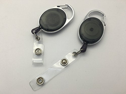 Black Key Reel ID Card Badge Holder