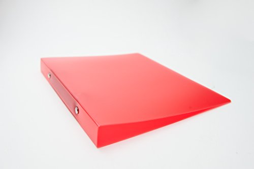 A4 Slim Red Translucent Ringbinder