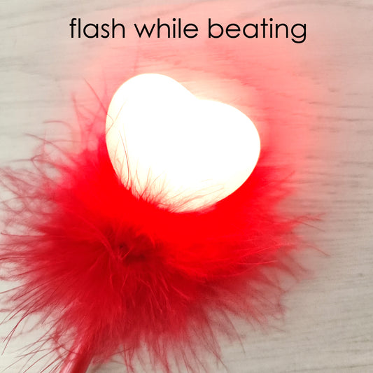 Heart Design Flash Light-Up Fancy Ball Pen