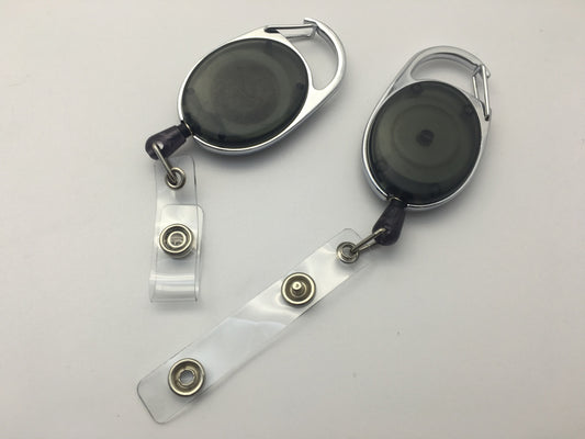 Black Key Reel ID Card Badge Holder