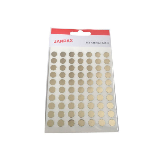 Pack of 560 Gold 8mm Round Labels - Stickers