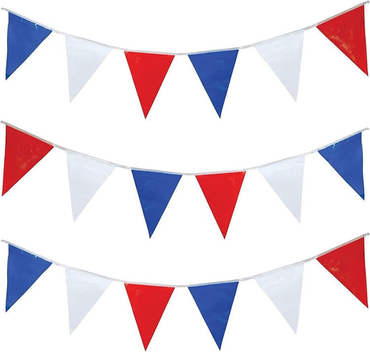 F63004 Red White and Blue 7m Bunting