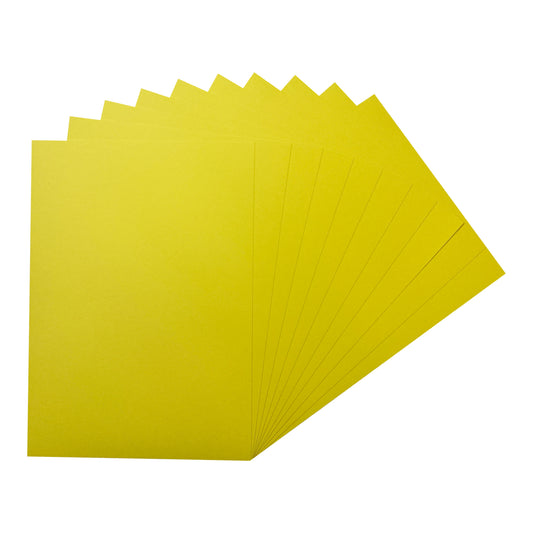 Pack of 50 A5 Light Yellow Coloured Card 160gsm Sheets