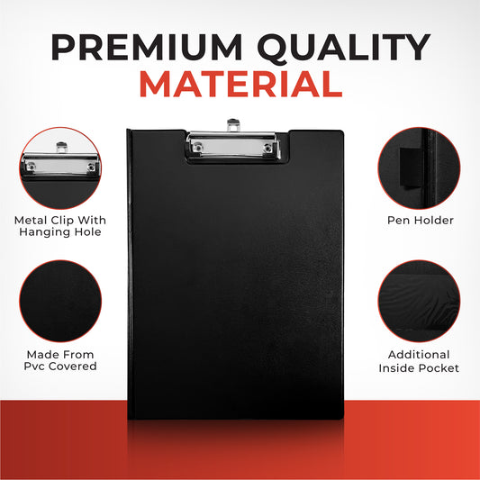 Janrax A4 Burgundy Foldover Clipboard