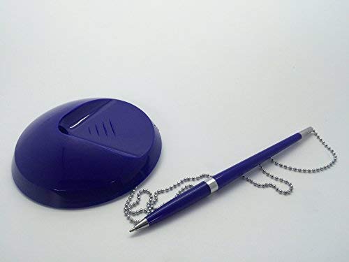 Blue Reception Counter Pen on Chain