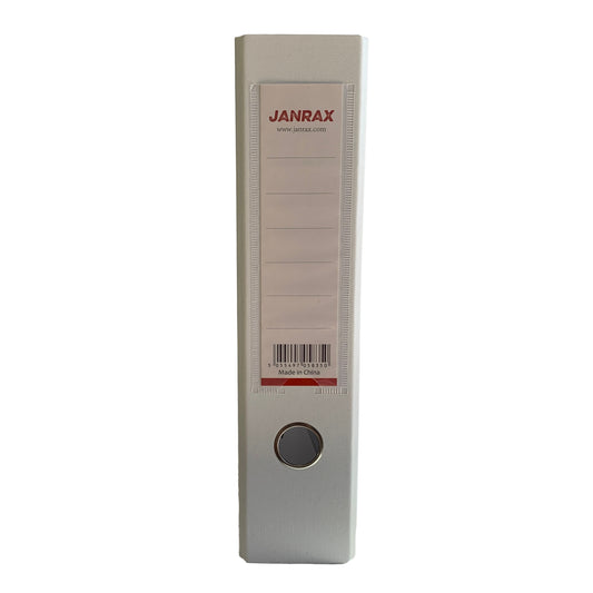 A4 White Paperbacked Lever Arch File by Janrax