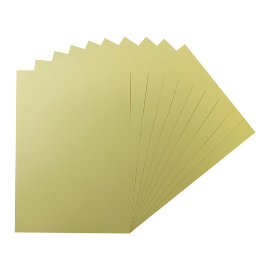 Pack of 50 A5 Pastel Yellow Coloured Card 160gsm Sheets