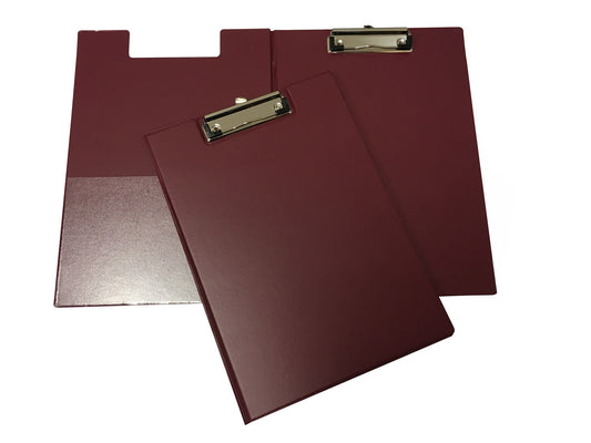 Janrax A4 Burgundy Foldover Clipboard
