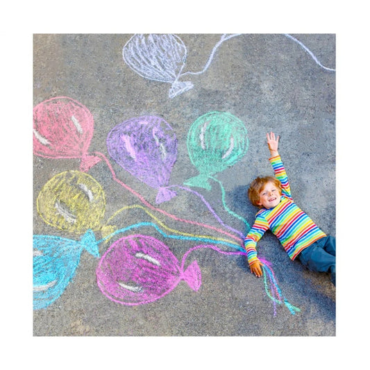 Tub of 20 Jumbo Sidewalk Colours Chalks