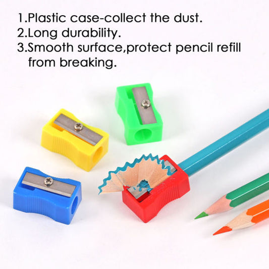 Pack of 24 Coloured Plastic Pencil Sharpeners