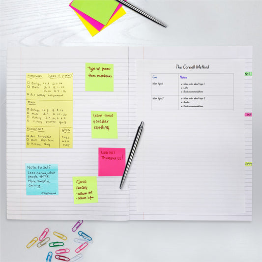 Janrax A4+ Green 48 Page Feint Ruled and Margin Exercise Book WF Paper with 225gsm Manilla Cover 240x340mm Workbook