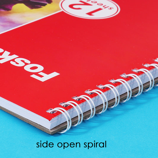 A4 Side Spiral Open Watercolor Pad