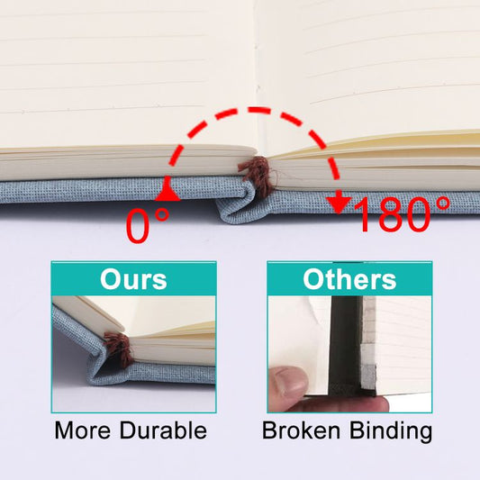 Single A5 96 Sheets Ruled PU Leather Hardcover Notebook with Elastic Closure