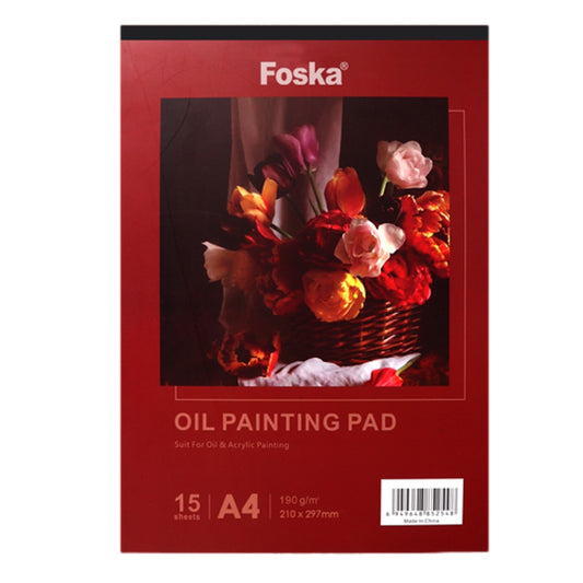 A4 15 Sheets Top Glued Open Oil Painting Pad