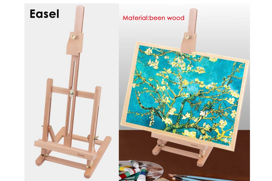 Beech Wood Antique Adjustable Painting Stand Display Tripod Easel 20 x 24 x 56cm