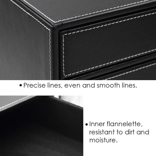 PVC Black Desktop Organizer 31.8 x 24 x 19.8cm