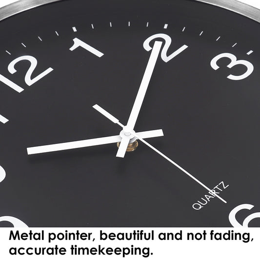 12" Metal Shell Quartz Clock