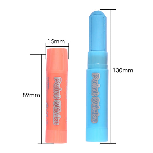 Pack of 12 Macaron Colour Paint Sticks