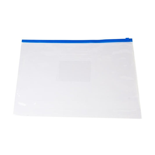 Pack of 12 A3 Blue Zip Zippy Bags - Janrax 708554