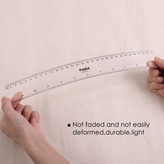 30cm Clear Ruler by Foska