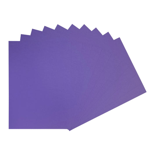 Pack of 50 A4 Violet Purple Coloured Card 160gsm Sheets