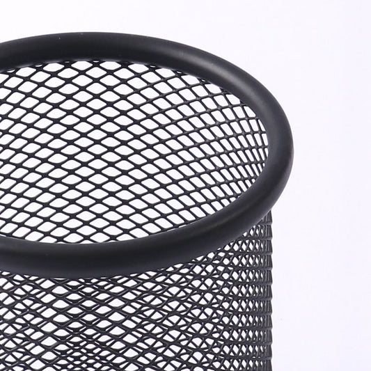 Silver Metal Wire Mesh Pen Holder
