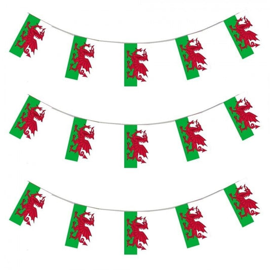Wales Bunting 10m with 20 Flags