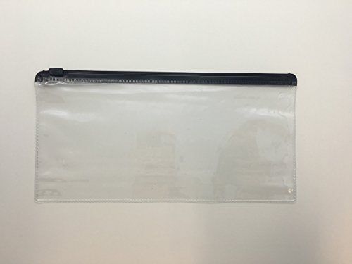 Pack of 12 DL Black Zip Zippy Bags