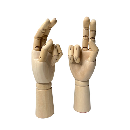 Large Wooden Right Hand Manikin 30cm (12")
